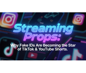 Streaming Props: Why Fake IDs Are Becoming the Star of TikTok & YouTube Shorts Streaming Props: Why Fake IDs Are Becoming the Star of TikTok & YouTube Shorts