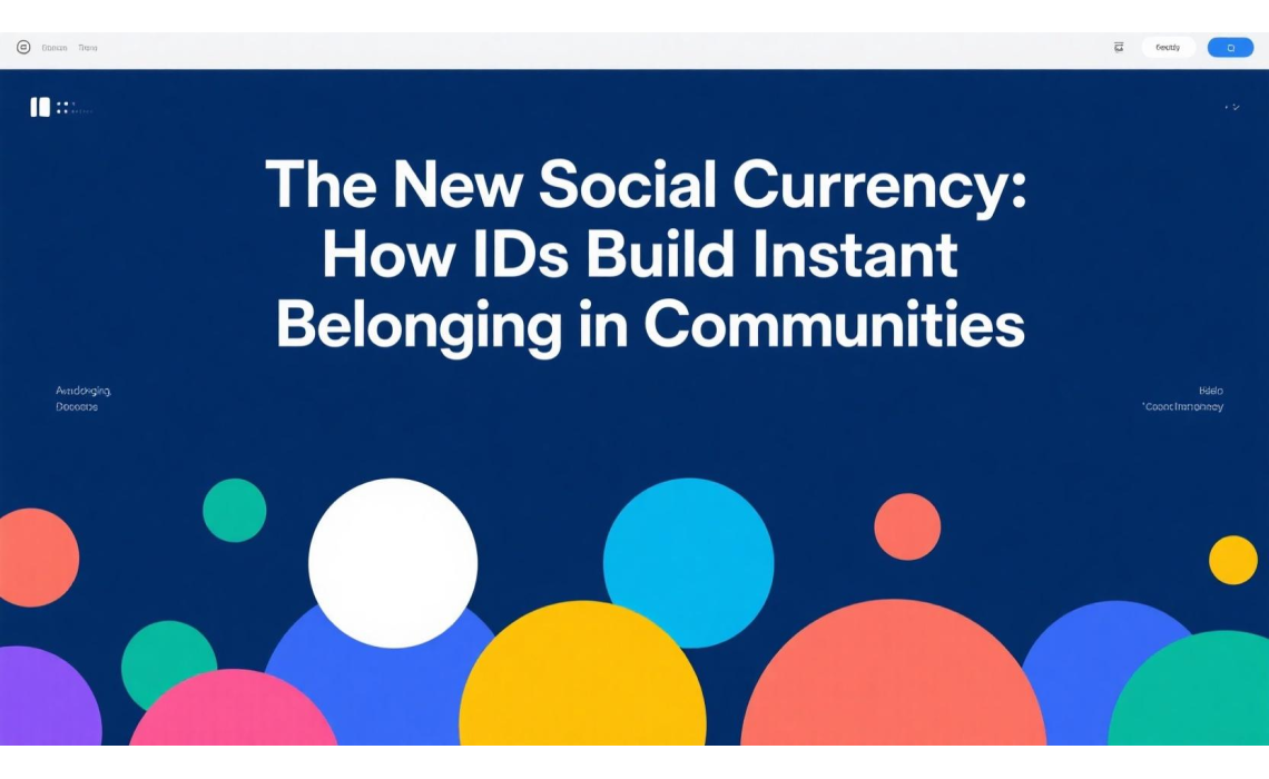 The New Social Currency: How IDs Build Instant Belonging in Communities The New Social Currency: How IDs Build Instant Belonging in Communities
