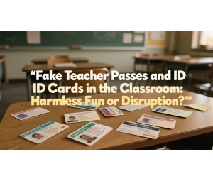 Fake Teacher Passes and ID Cards in the Classroom: Harmless Fun or Disruption?