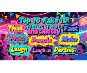 Top 10 Fake ID Titles That Instantly Make People Laugh at Parties Top 10 Fake ID Titles That Instantly Make People Laugh at Parties