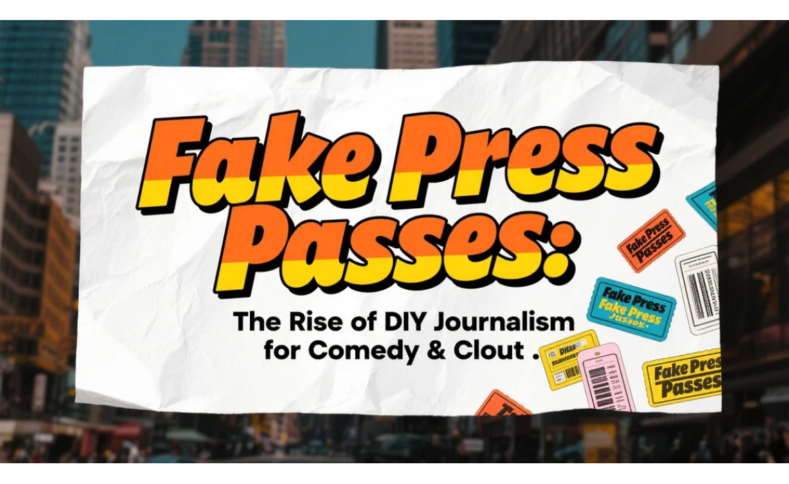 Fake Press Passes: The Rise of DIY Journalism for Comedy & Clout Fake Press Passes: The Rise of DIY Journalism for Comedy & Clout