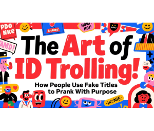 The Art of ID Trolling: How People Use Fake Titles to Prank With Purpose The Art of ID Trolling: How People Use Fake Titles to Prank With Purpose