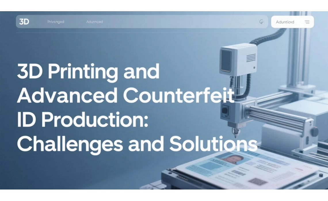 3D Printing and Advanced Counterfeit ID Production: Challenges and Solutions 3D Printing and Advanced Counterfeit ID Production: Challenges and Solutions