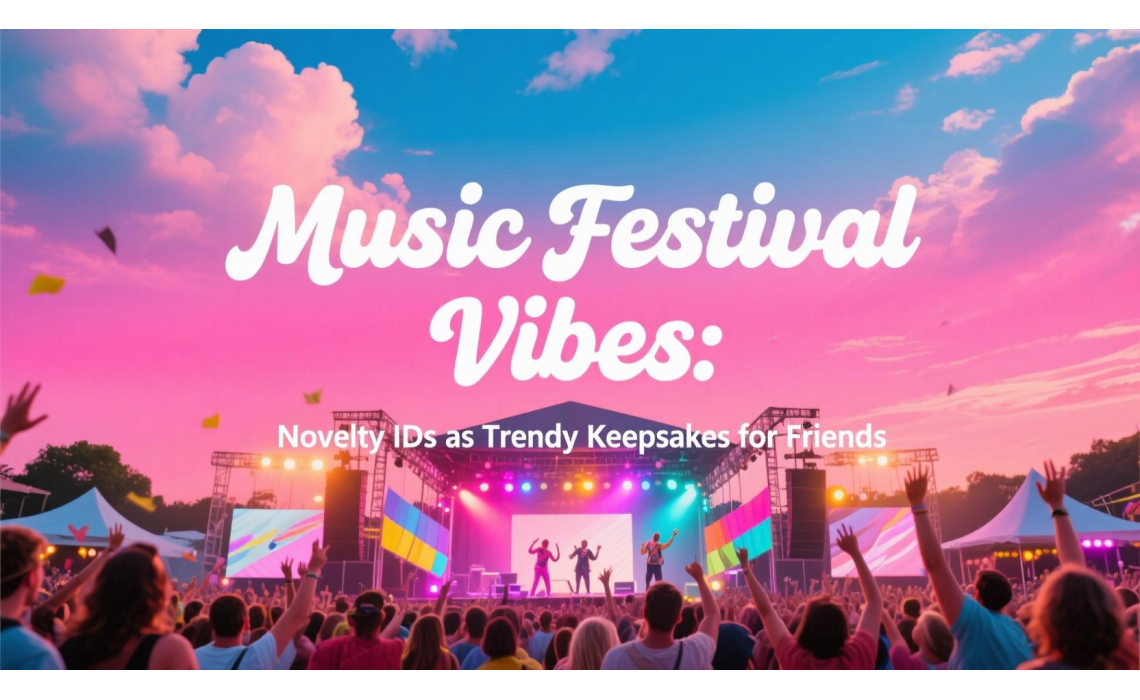 Music Festival Vibes: Novelty IDs as Trendy Keepsakes for Friends Music Festival Vibes: Novelty IDs as Trendy Keepsakes for Friends