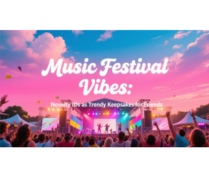 Music Festival Vibes: Novelty IDs as Trendy Keepsakes for Friends Music Festival Vibes: Novelty IDs as Trendy Keepsakes for Friends