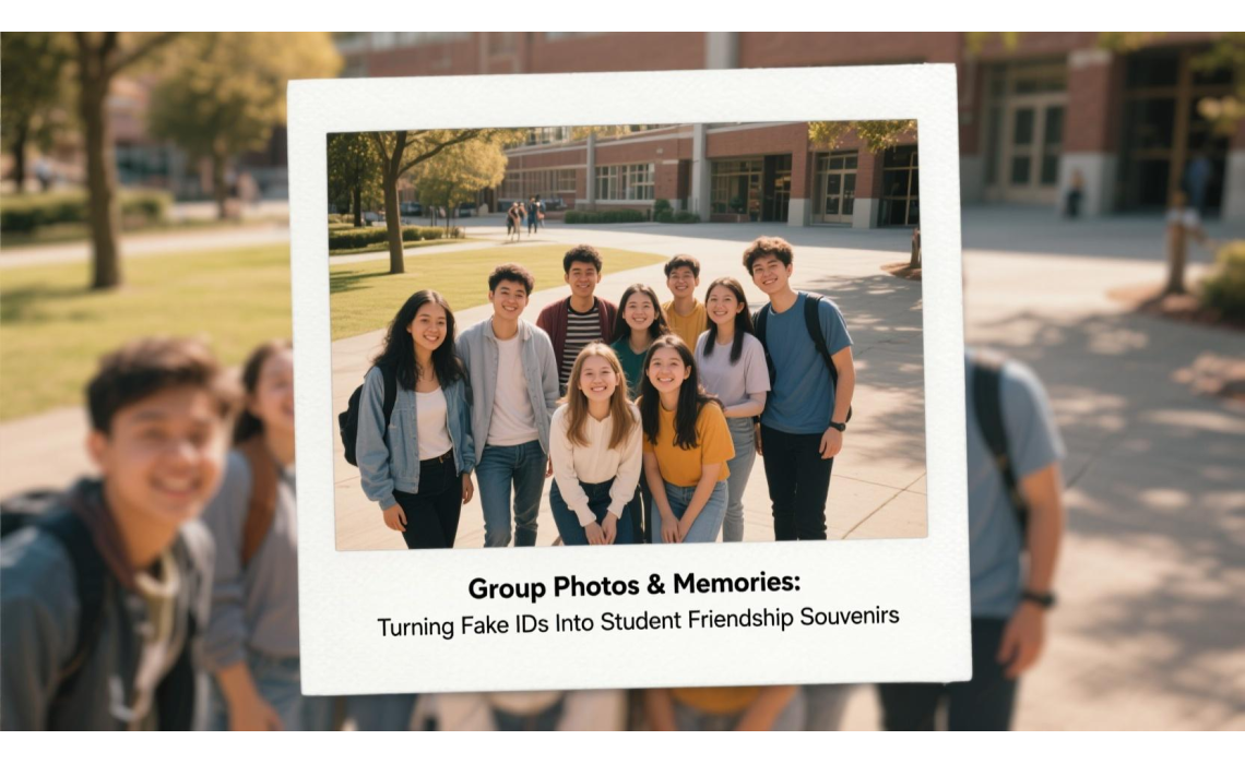 Group Photos & Memories: Turning Fake IDs Into Student Friendship Souvenirs Group Photos & Memories: Turning Fake IDs Into Student Friendship Souvenirs