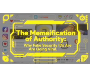 The Memeification of Authority: Why Fake Security IDs Are Going Viral The Memeification of Authority: Why Fake Security IDs Are Going Viral