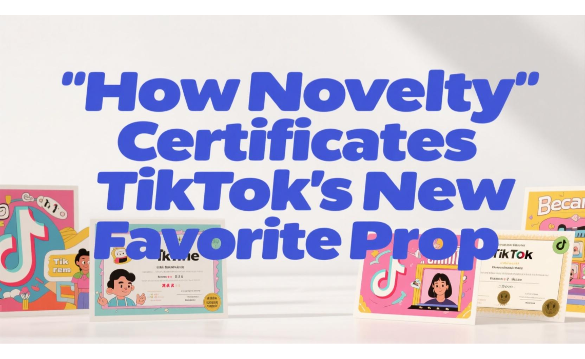 How Novelty Certificates Became TikTok’s New Favorite Prop How Novelty Certificates Became TikTok’s New Favorite Prop