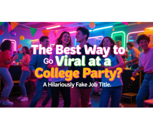 The Best Way to Go Viral at a College Party? A Hilariously Fake Job Title The Best Way to Go Viral at a College Party? A Hilariously Fake Job Title