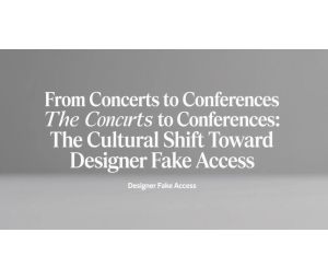 From Concerts to Conferences: The Cultural Shift Toward Designer Fake Access
