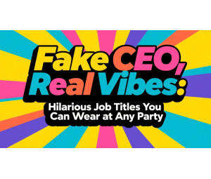 Fake CEO, Real Vibes: Hilarious Job Titles You Can Wear at Any Party